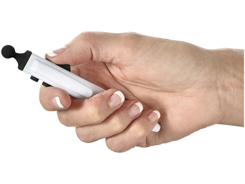 Ручка шариковая Clic Pen, белый/черный