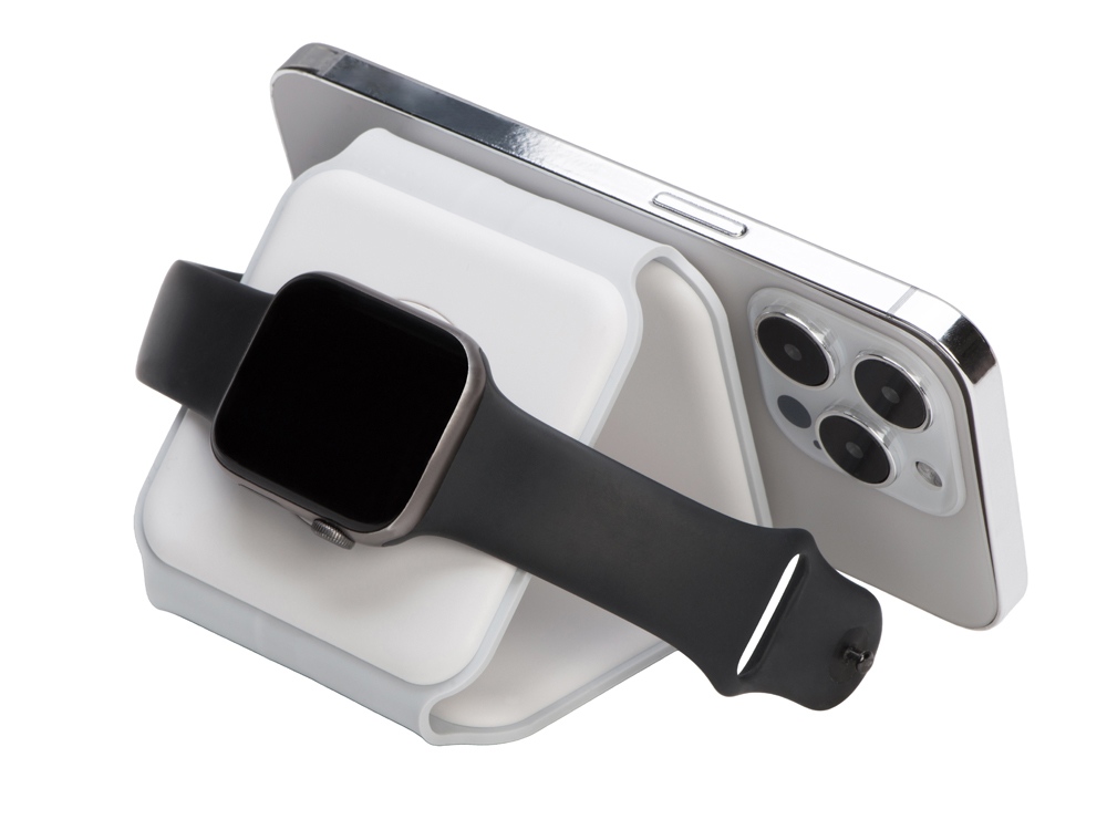 Беспроводное зарядное устройство 3-в-1 Road, 15 Вт, белый