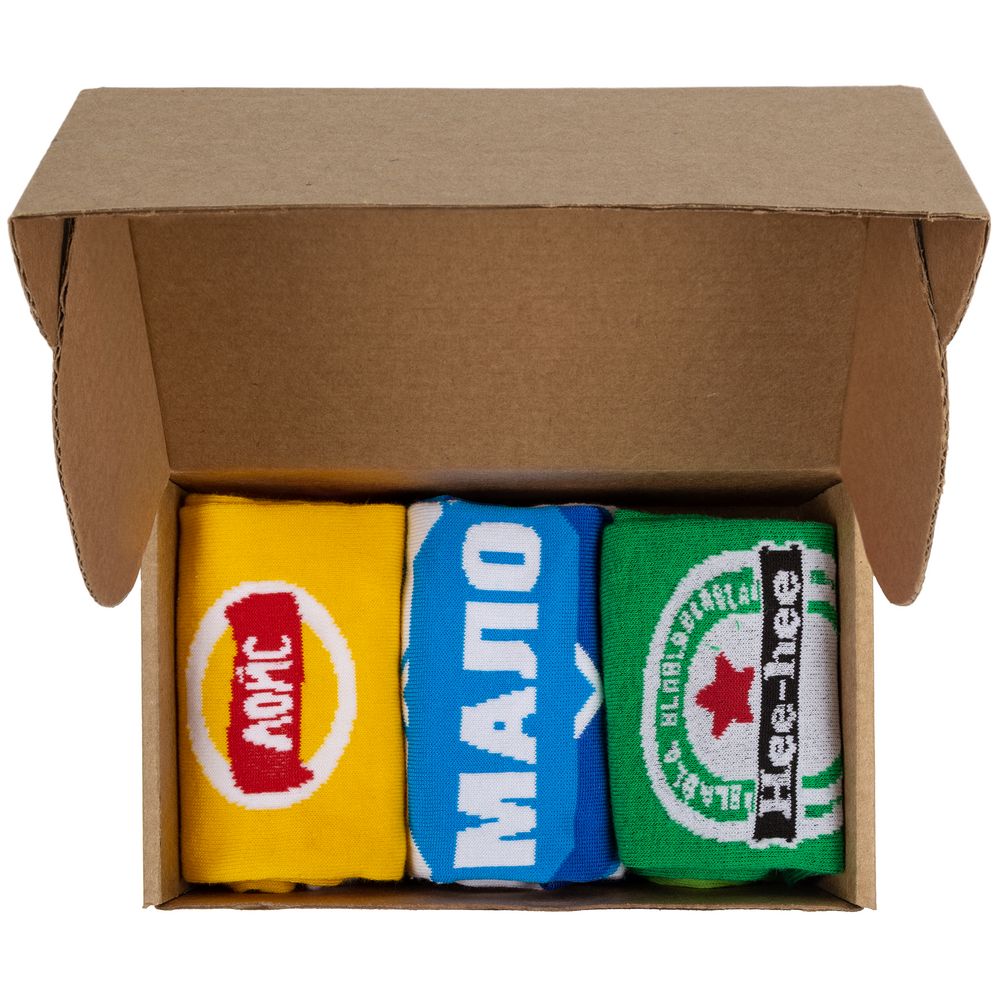 Носки «Приятное с неполезным» — пример нанесения логотипа (Соль) | Print Logo