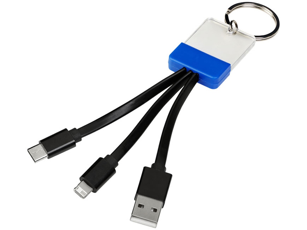 Кабель для зарядки Dazzle 3-в-2 с логотипом Avenue | Print Logo