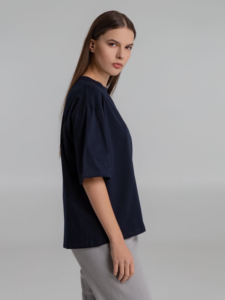 Футболка оверсайз Slope, темно-синяя, размер ХS/S