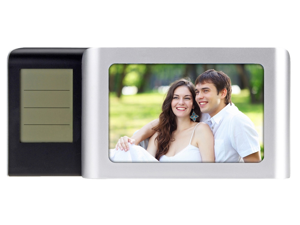 Часы  Слайдер, серебристый/черный