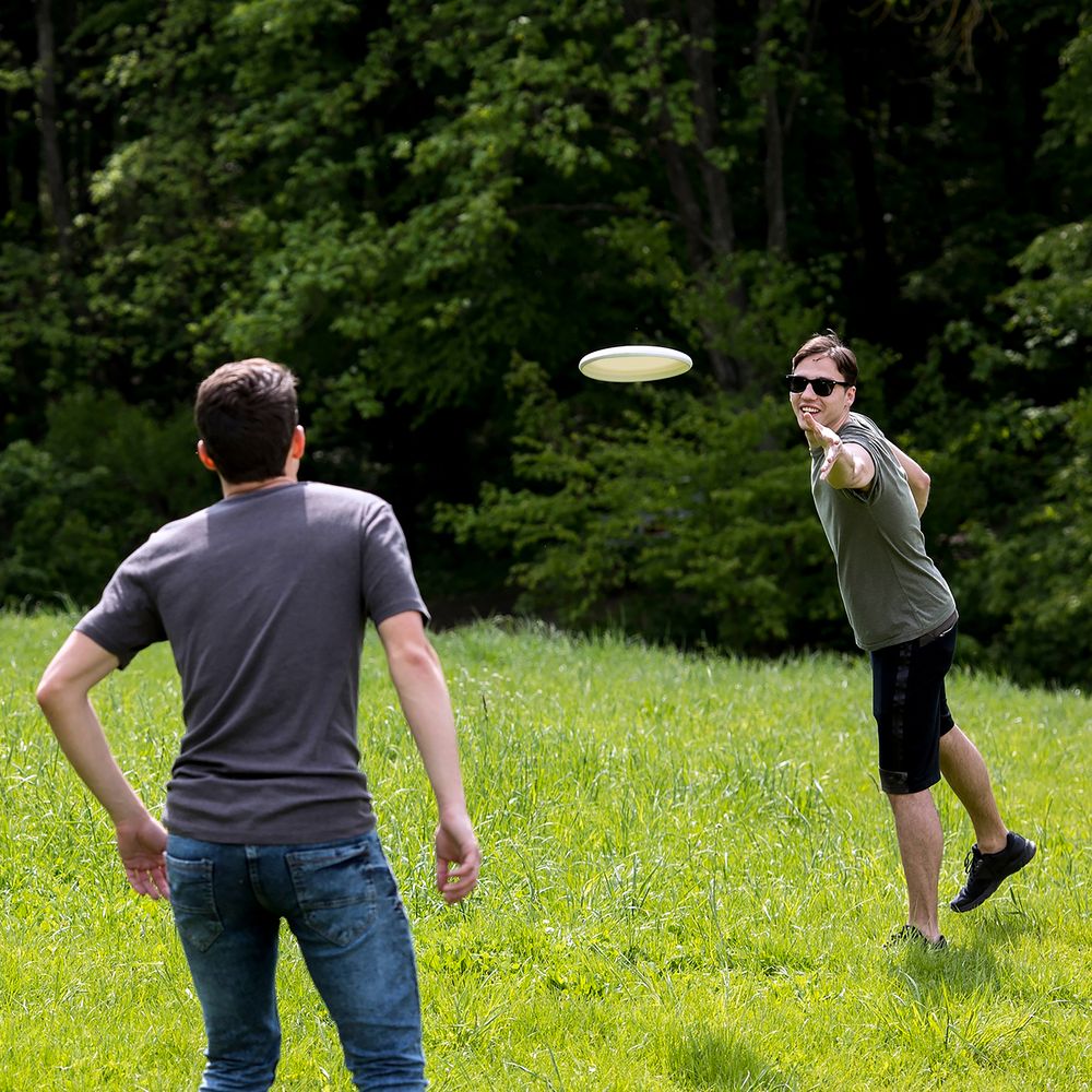Летающая тарелка-фрисби Cancun — пример нанесения логотипа (сделано в России) | Print Logo