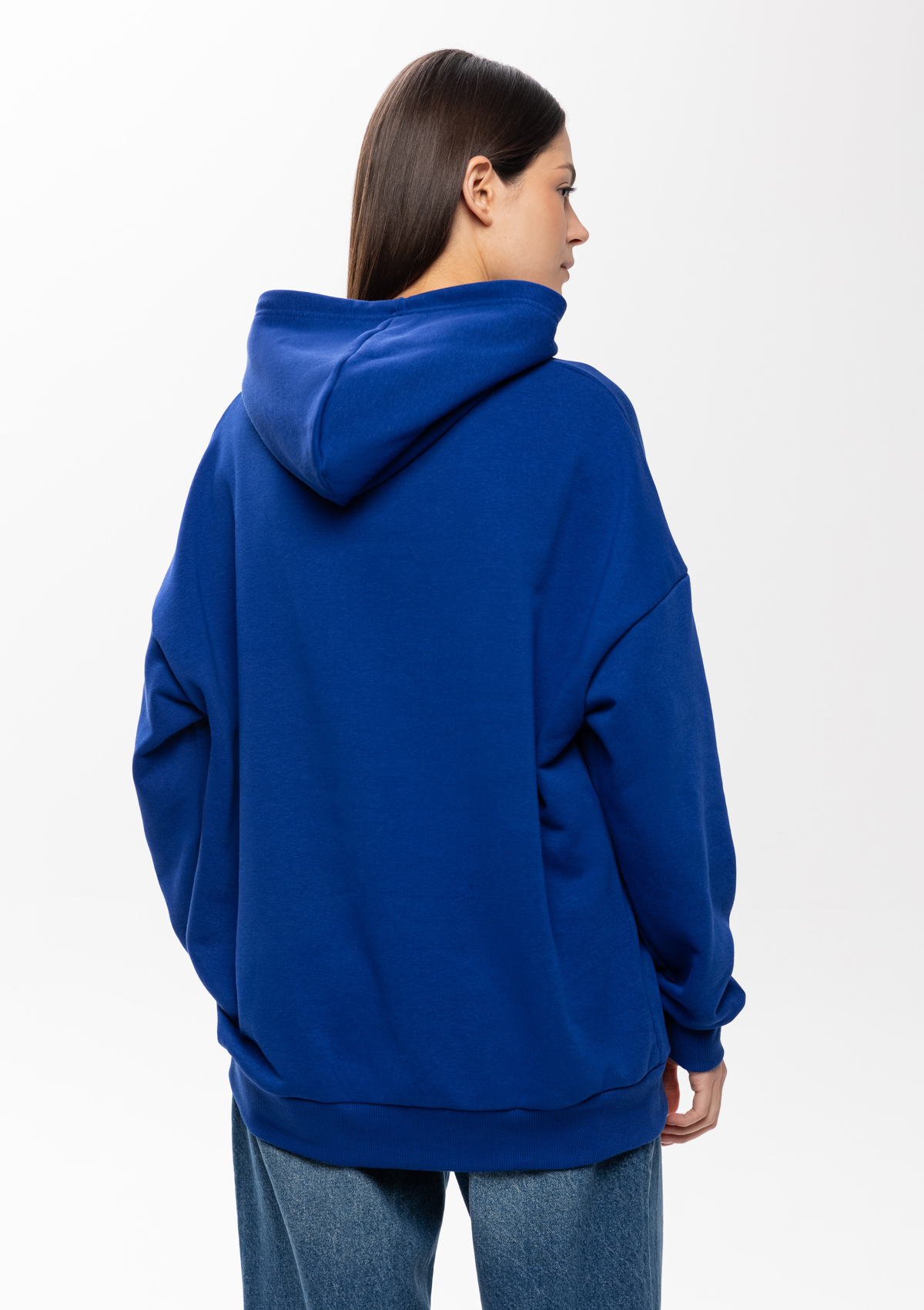 Худи унисекс STAN оверсайз футер без начёса 350, 66, Синий электрик,  (47)  (48/M)