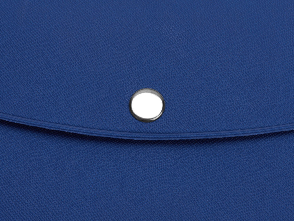 Органайзер для документов на кнопке с отделением для купюр и ручки, упаковка в индивидуальный пакет, синий/темно-синий