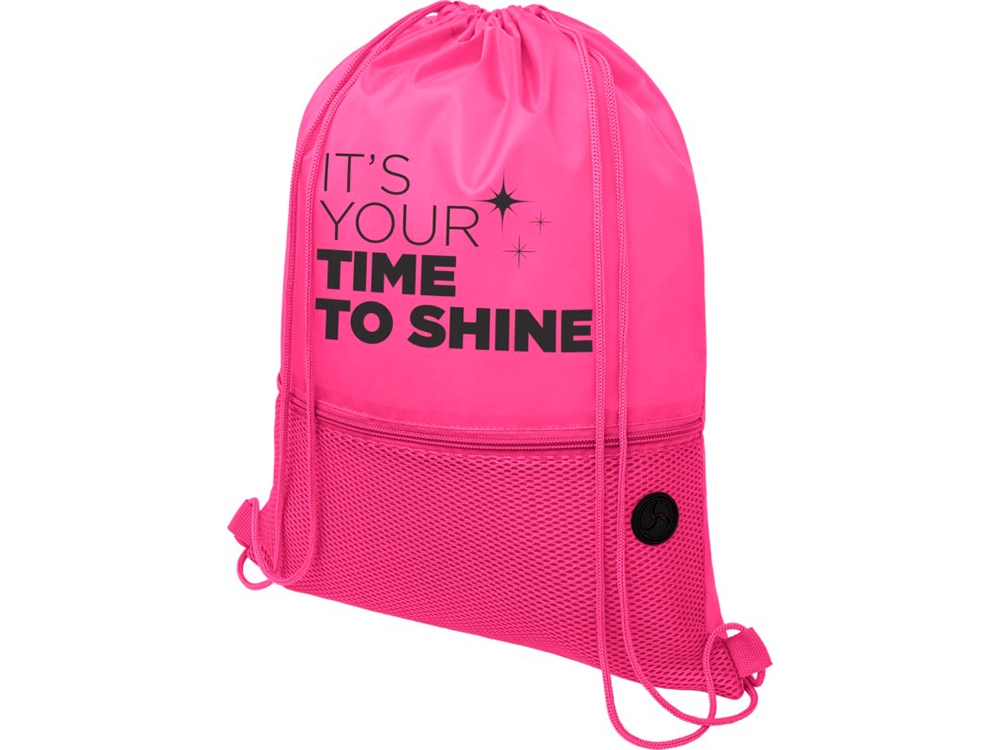 Сетчатый рюкзак со шнурком Oriole, фуксия