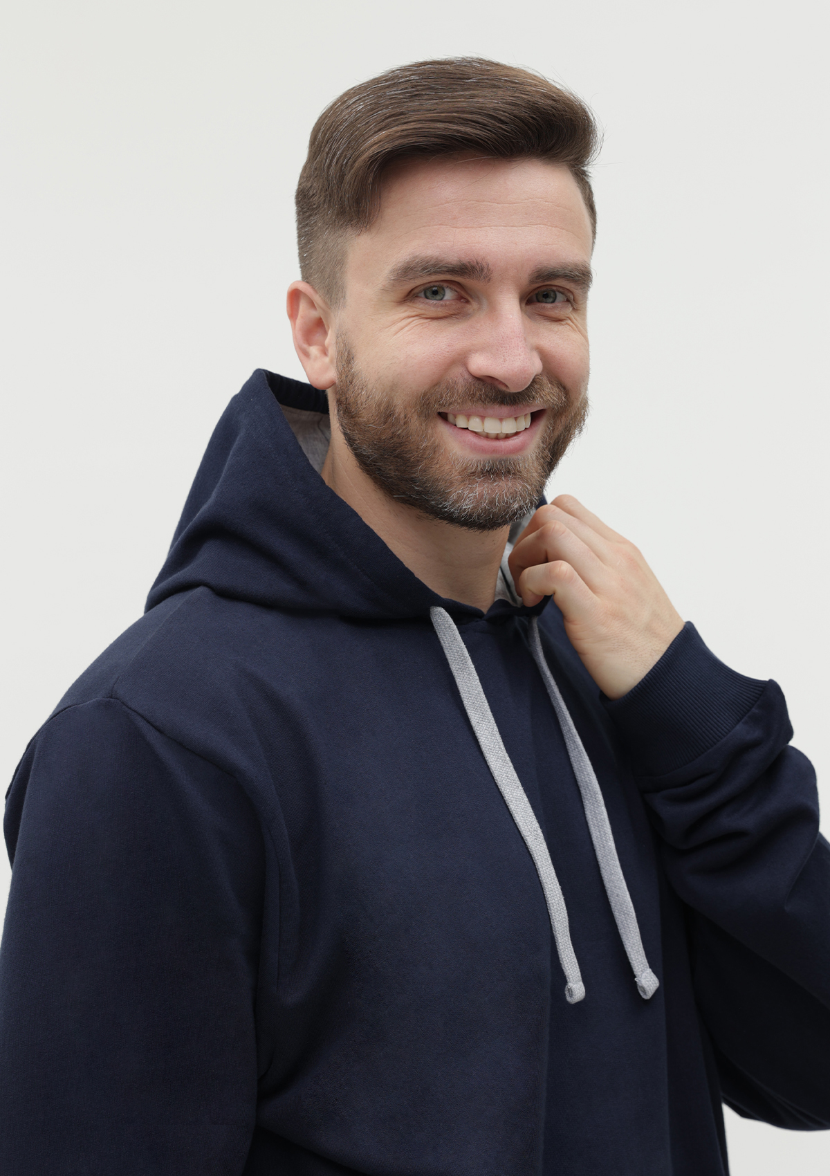 Худи унисекс STAN футер без начёса 260, 23, Тёмно-синий,  (46)  (42/XXS)