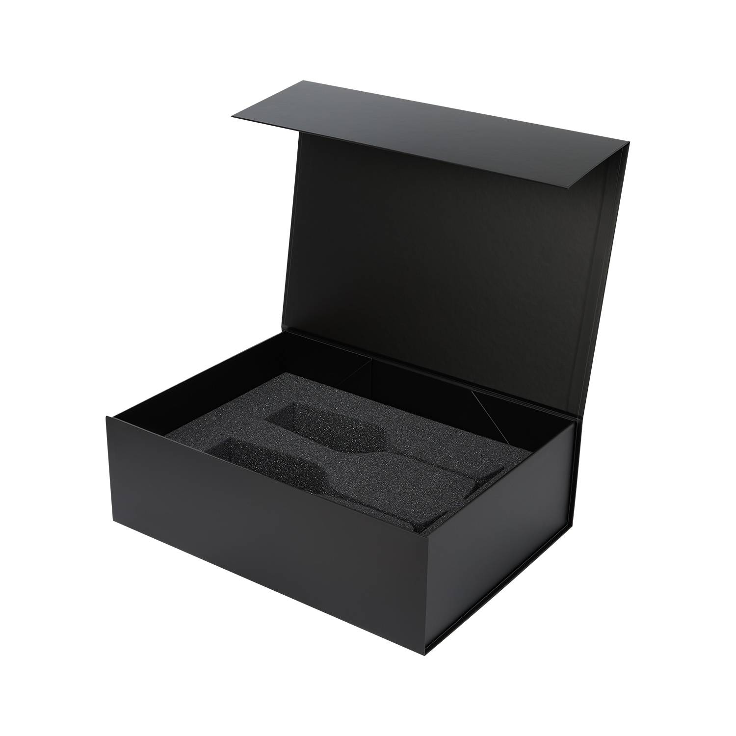 Ложемент под 2 бокала для шампанского (рифленое стекло) в среднюю коробку-трансформер (арт. 695721) — пример нанесения логотипа (Portobello подарочная упаковка) | Print Logo