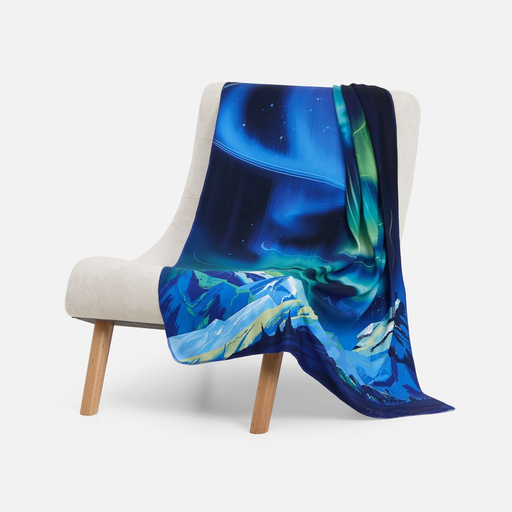 Флисовый плед «Сияй!» фото на сайте Print Logo.