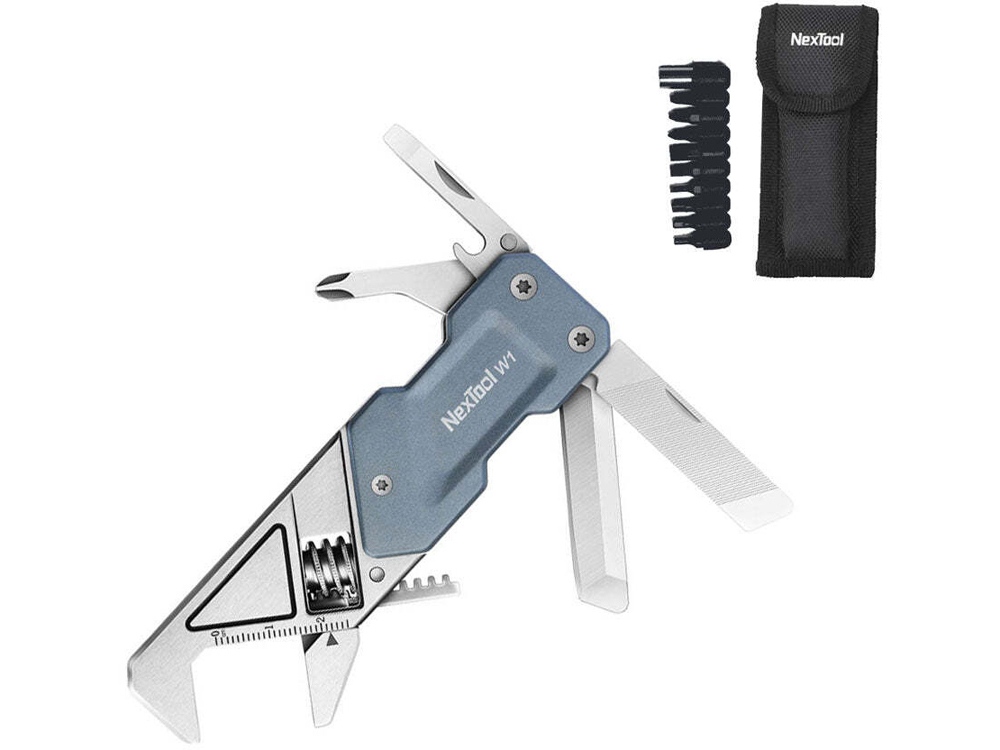 Мультитул-ключ Nextool Light Wrench W1 с набором бит фото на сайте  Print Logo.