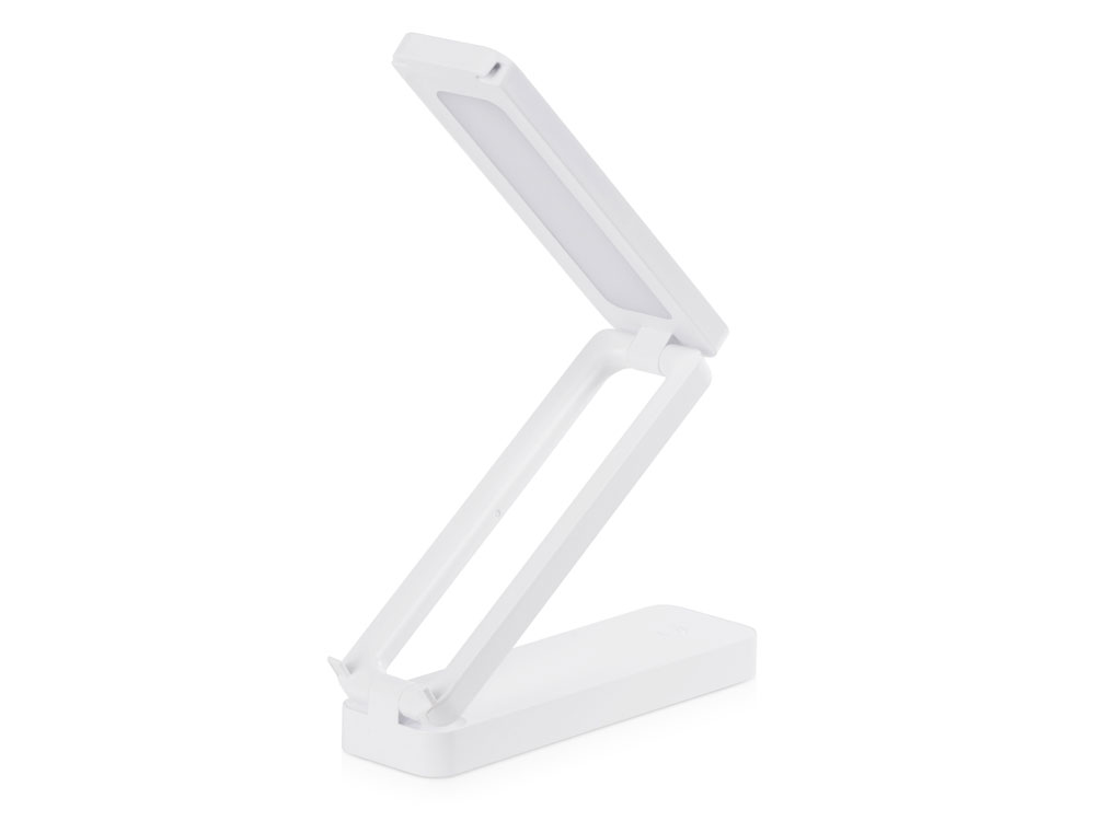 Складывающая настольная лампа с подставкой для телефона Stack N, 3 Вт с логотипом  | Print Logo