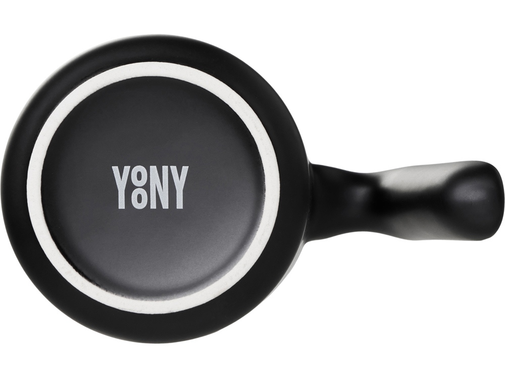 Кружка матовая с прямой ручкой Axio, 360 мл, черный