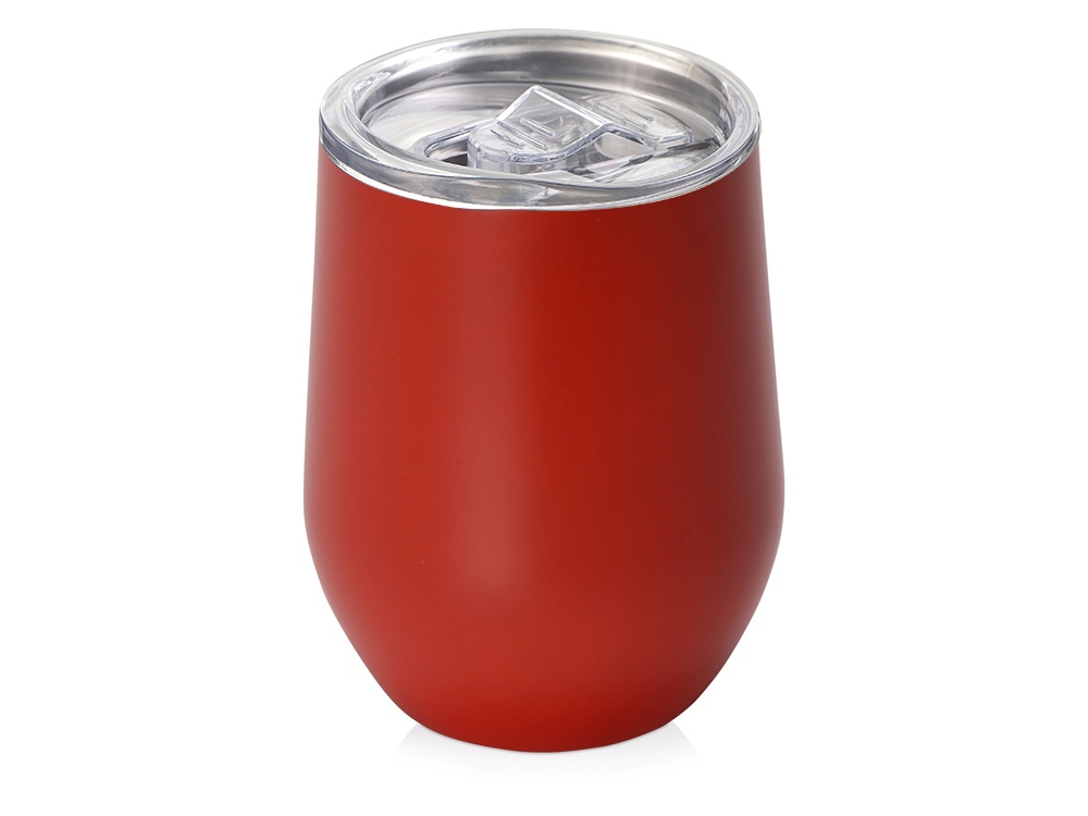 Подарочный набор c термокружкой, блокнотом, ручкой и свечкой, красный