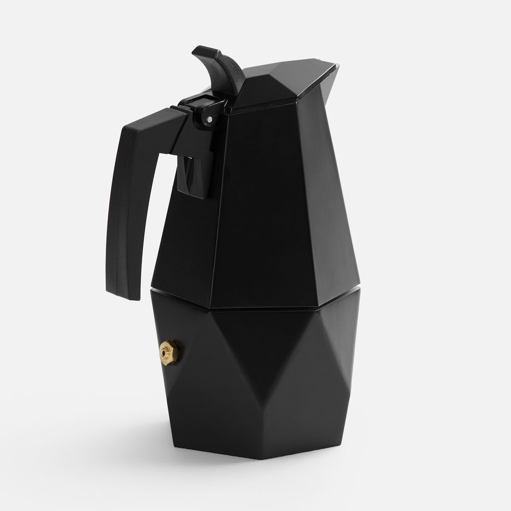 Гейзерная кофеварка Rombini — пример нанесения логотипа () | Print Logo