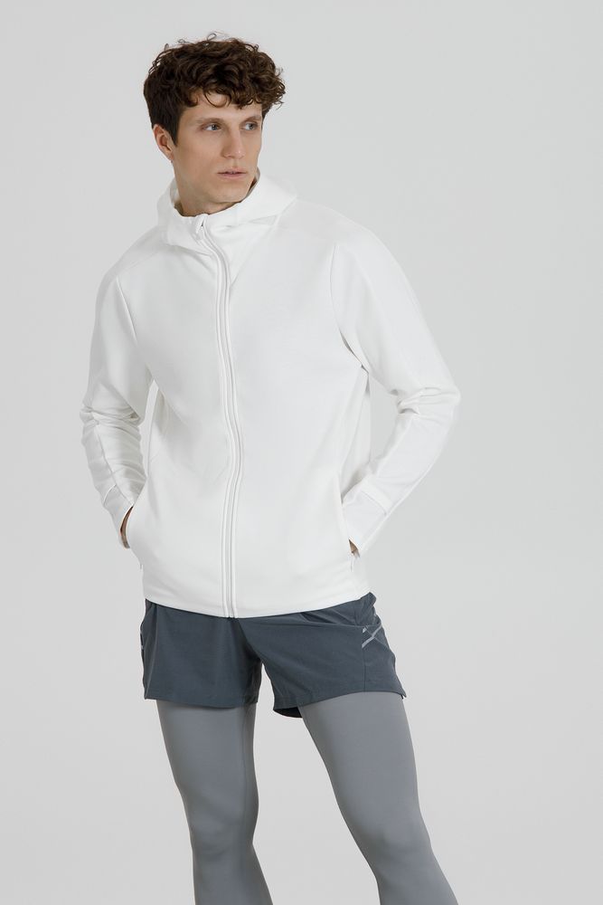 Куртка с капюшоном унисекс Begi, молочно-белая, размер XXL