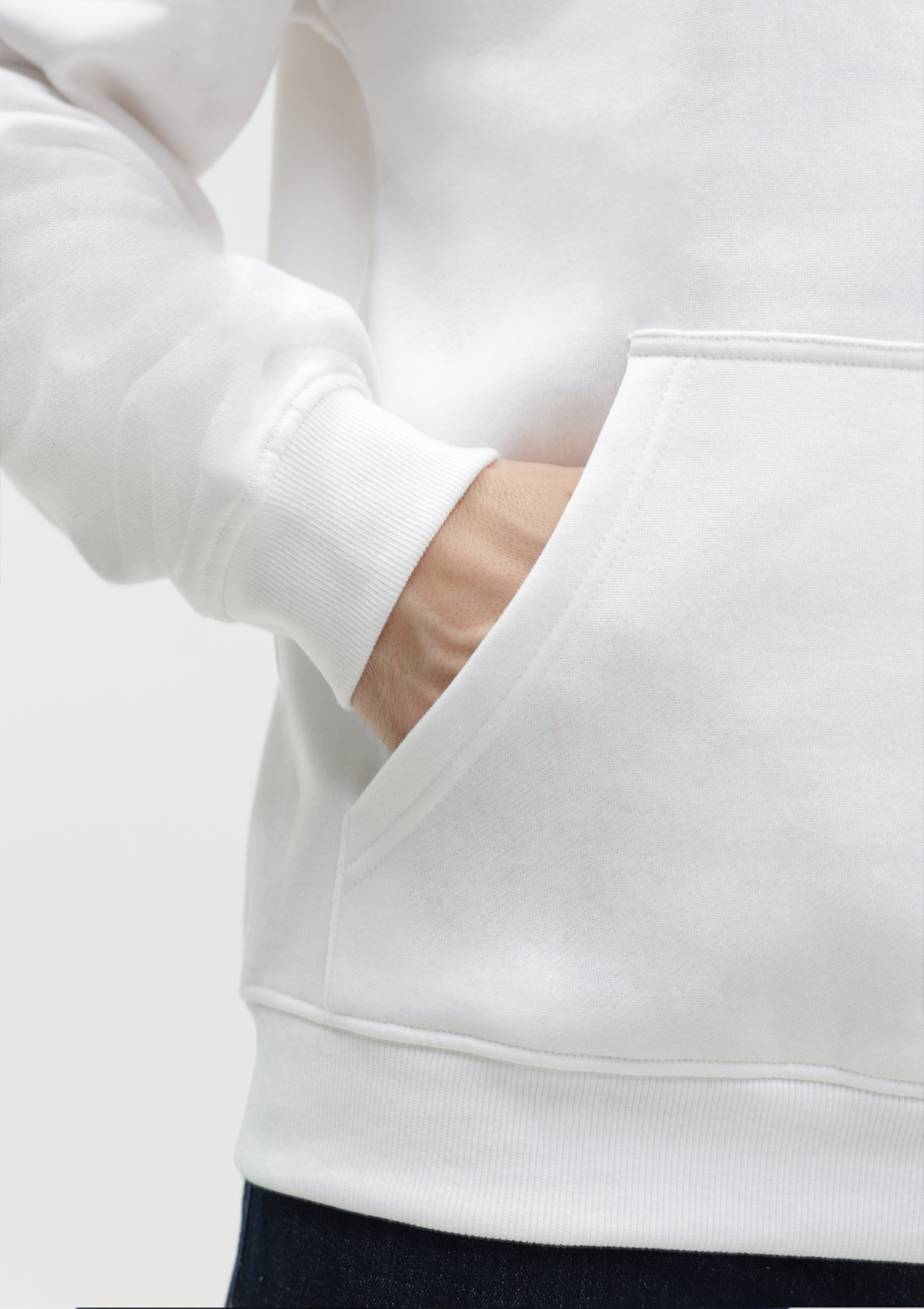 Худи унисекс STAN футер с начёсом 260, 20, Белый,  (10/1)  (40/3XS)