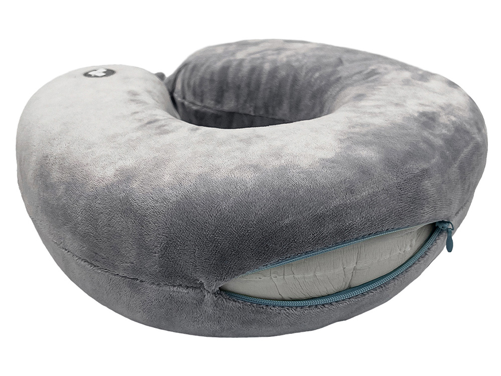 Подушка для путешествий с эффектом памяти Мемо Drowsy Grey