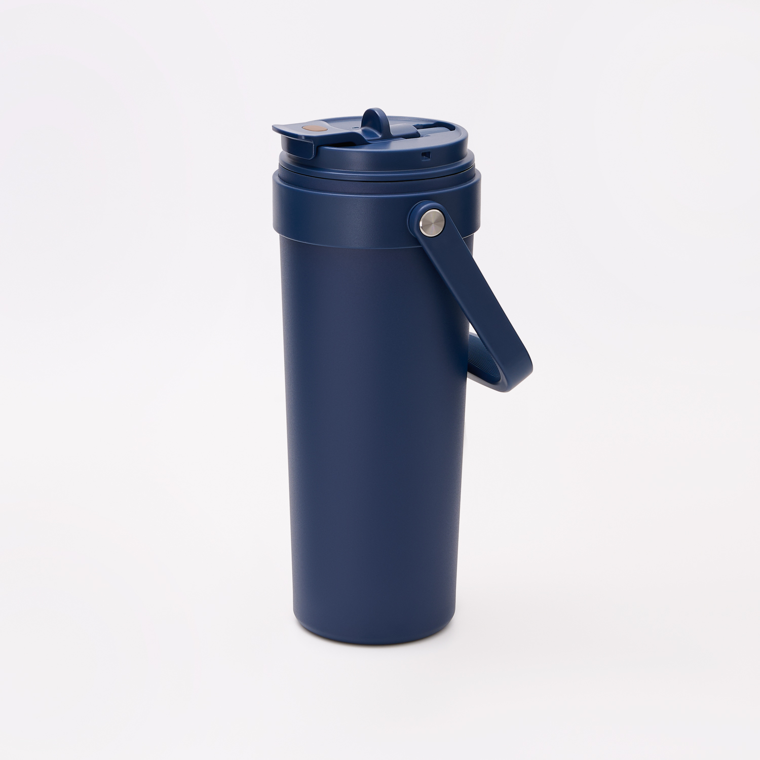 Термокружка вакуумная Соло (Solo), белая — пример нанесения логотипа (Portobello Термокружки) | Print Logo