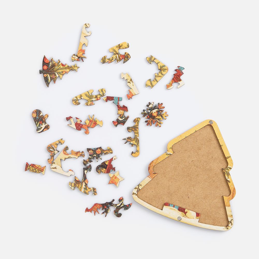 Пазл фигурный «Елочка» фото на сайте Print Logo.