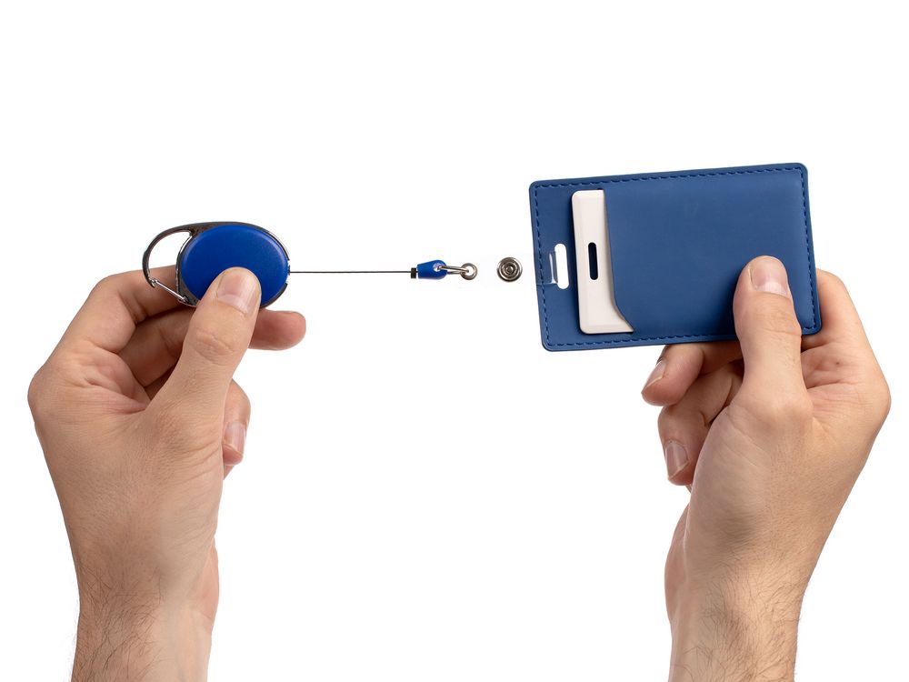 Ретрактор Access New с карабином — пример нанесения логотипа () | Print Logo