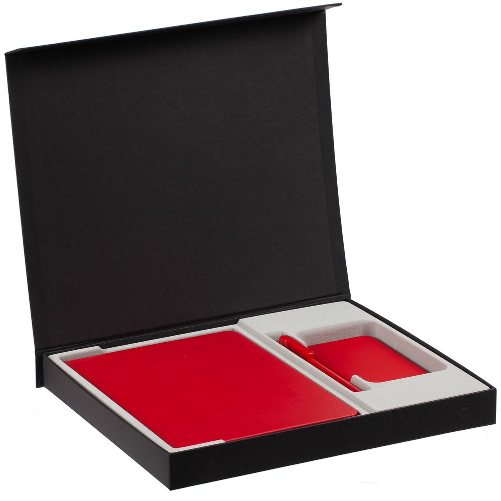 Коробка Daily под ежедневник, аккумулятор и ручку — пример нанесения логотипа (сделано в России) | Print Logo