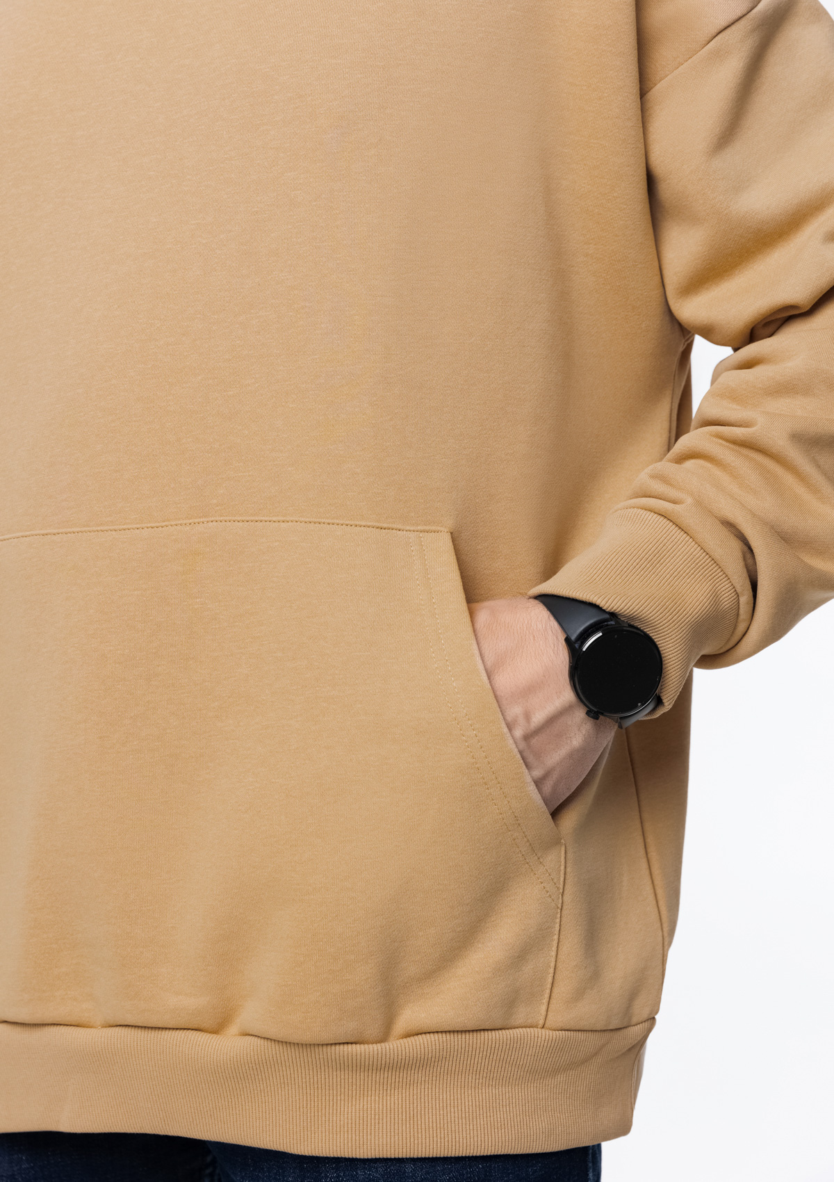 Худи унисекс STAN оверсайз футер без начёса 350, 66, Бежевый,  (54/1)  (44/XS)