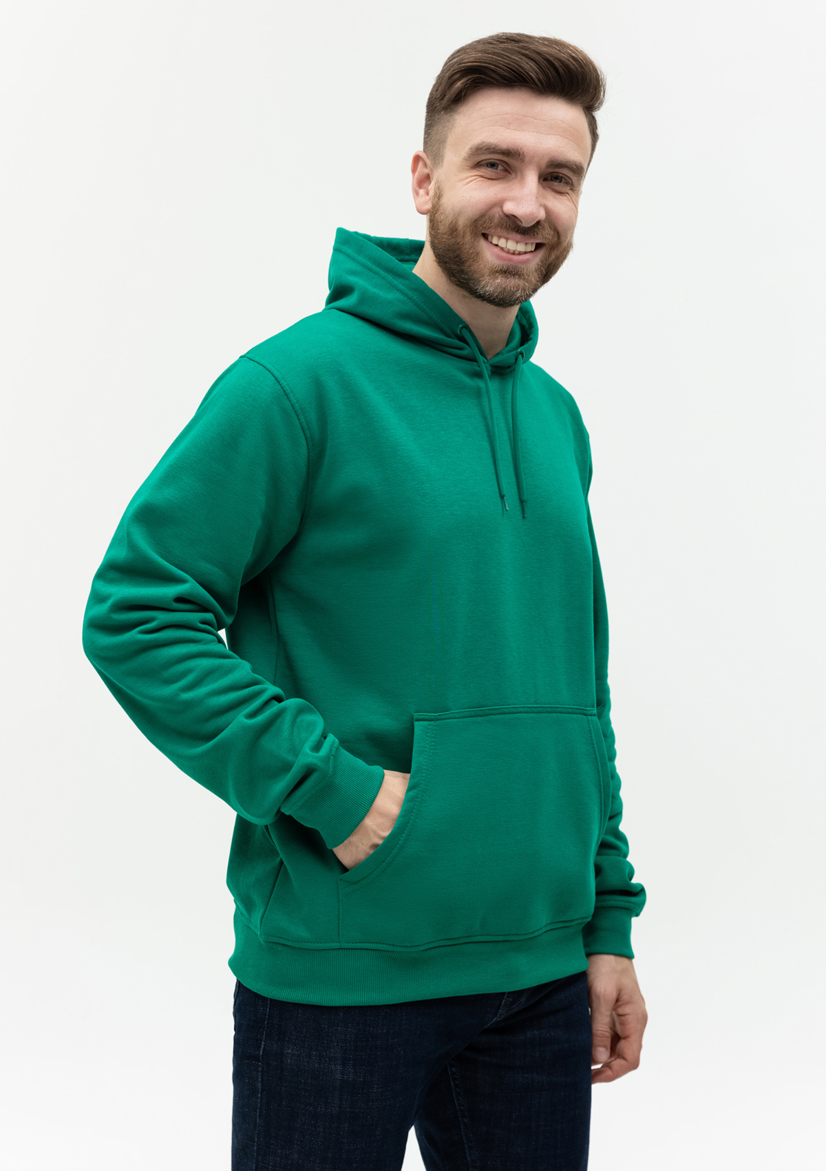 Худи унисекс STAN футер с начёсом 260, 20, Зелёный,  (30/1)  (46/S)