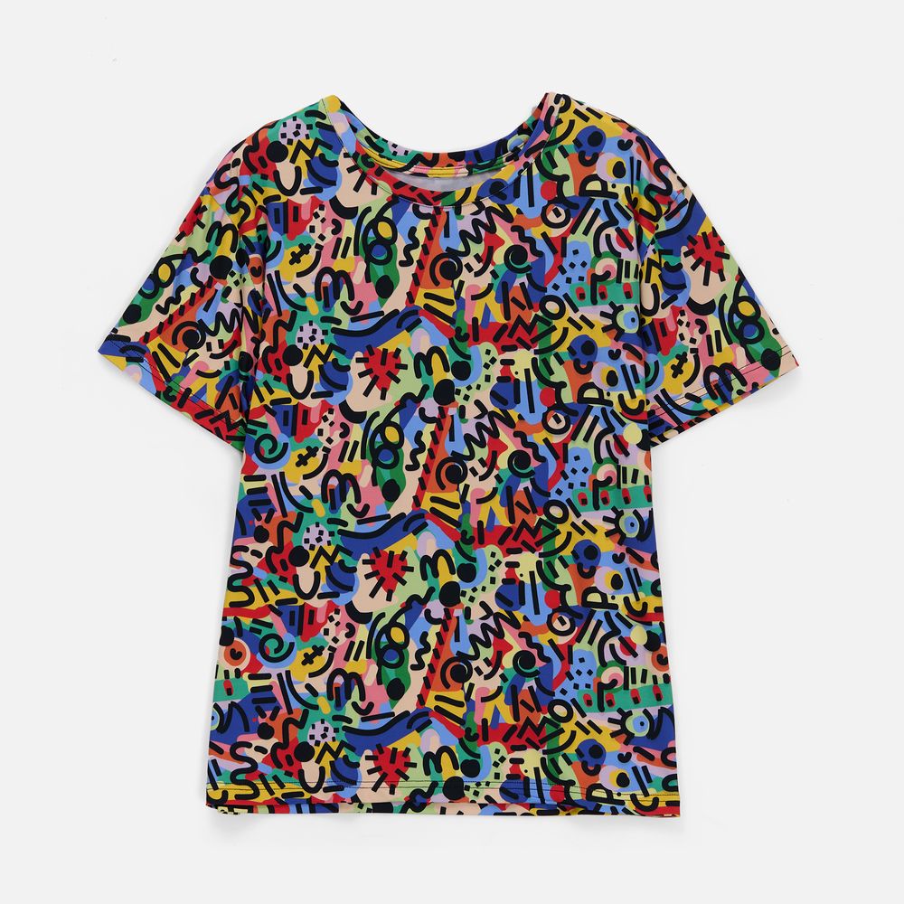 Футболка унисекс Senti с полной запечаткой на заказ, размер 4XL