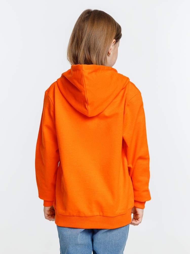 Толстовка с капюшоном детская Kirenga Kids, оранжевая, 10 лет