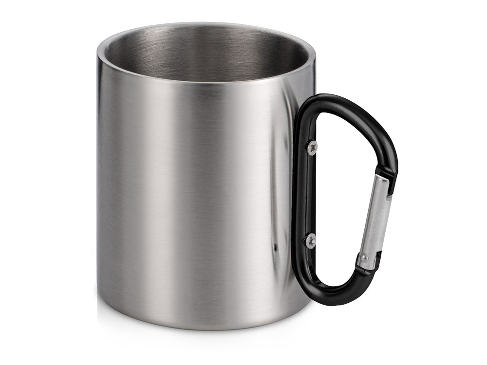 Кружка из стали с ручкой-карабином Elbrus с логотипом  | Print Logo