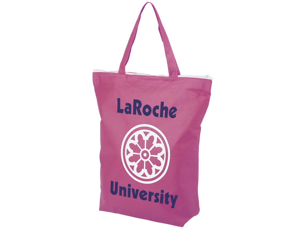 Нетканая сумка-тоут Privy с короткими ручками и застежкой-молнией