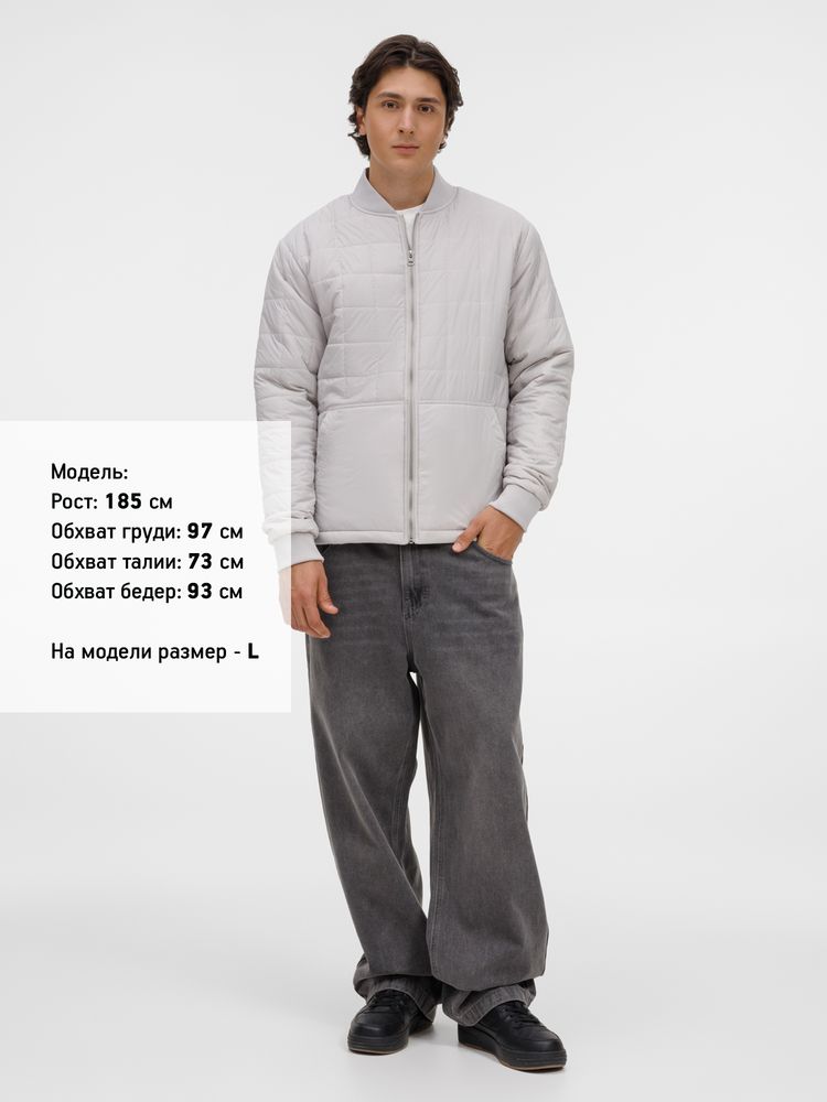 Куртка унисекс Warmbridge, светло-серая, размер XXL