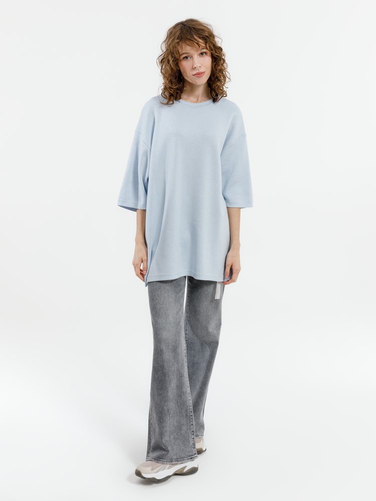 Джемпер с коротким рукавом Siluetti Volumica, светло-голубой, размер XS/S