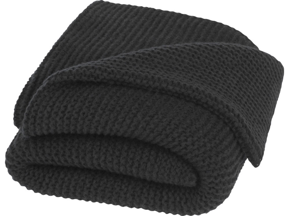 Вязанное одеяло Suzy с логотипом Seasons | Print Logo