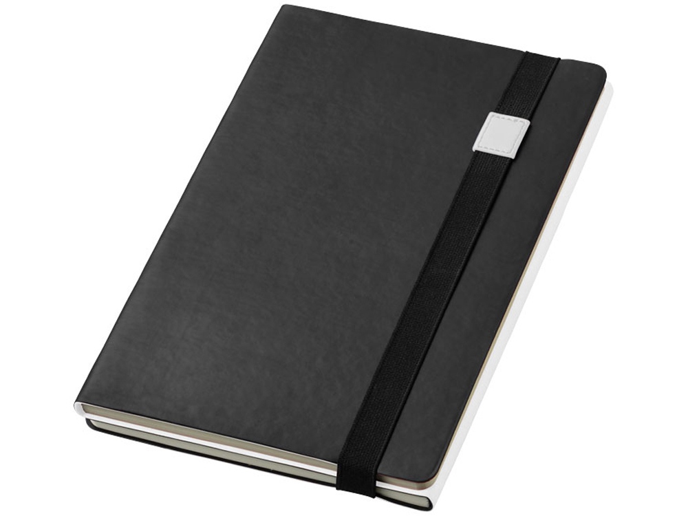 Блокнот А5 Doppio, черный/белый
