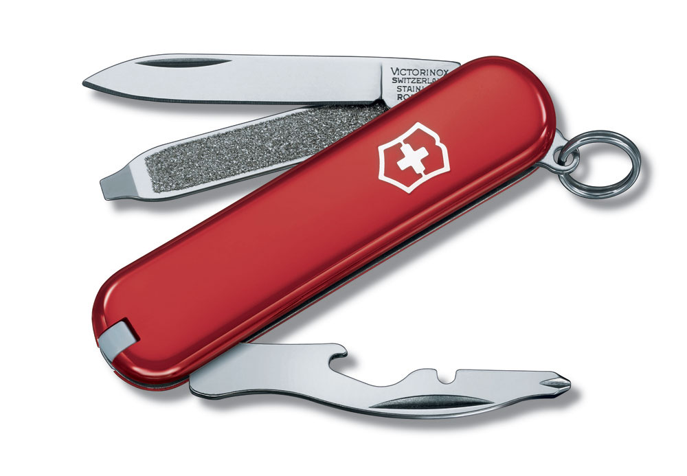 Нож-брелок Rally, 58 мм, 9 функций с логотипом VICTORINOX | Print Logo
