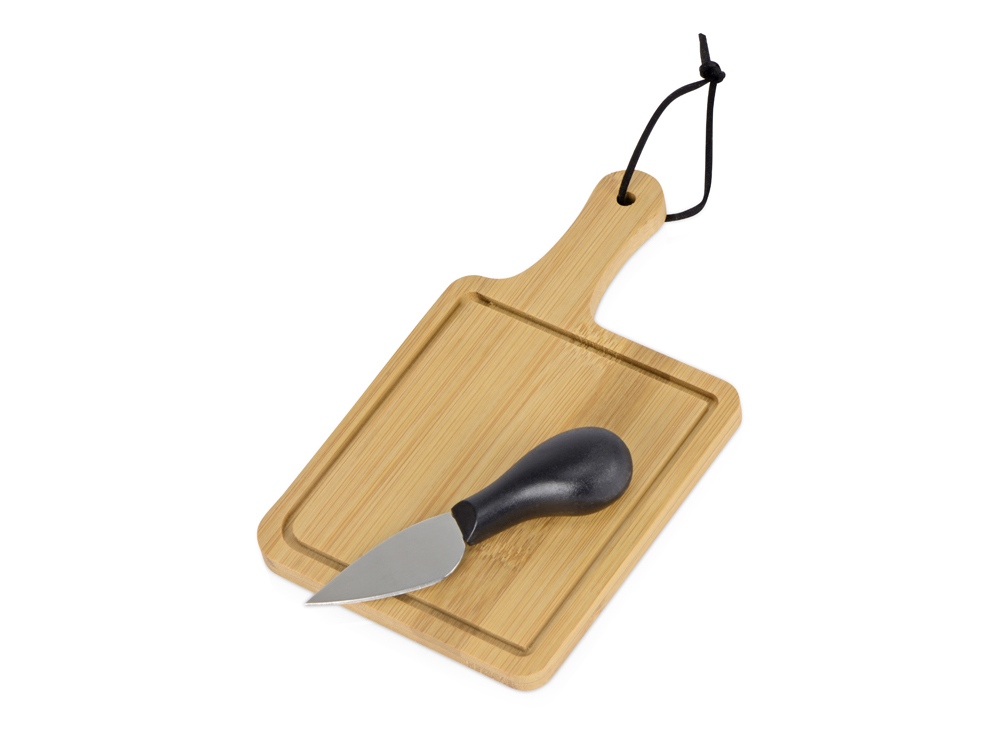 Набор для сыра из бамбука Pecorino с логотипом  | Print Logo