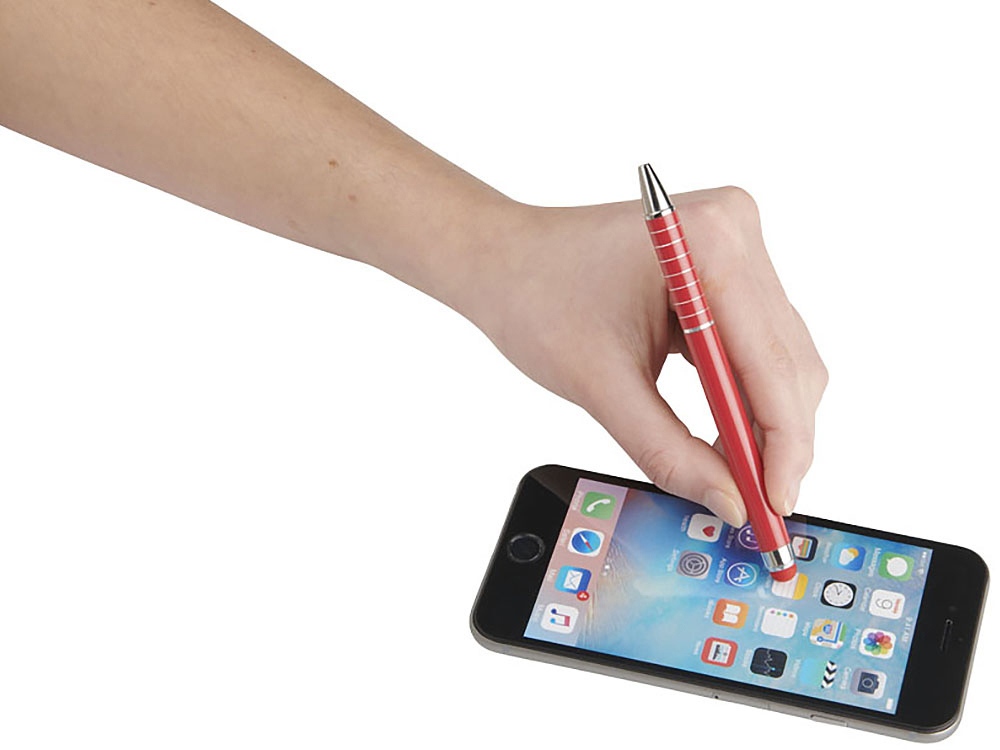 Алюминиевая глазурованная шариковая ручка, красный