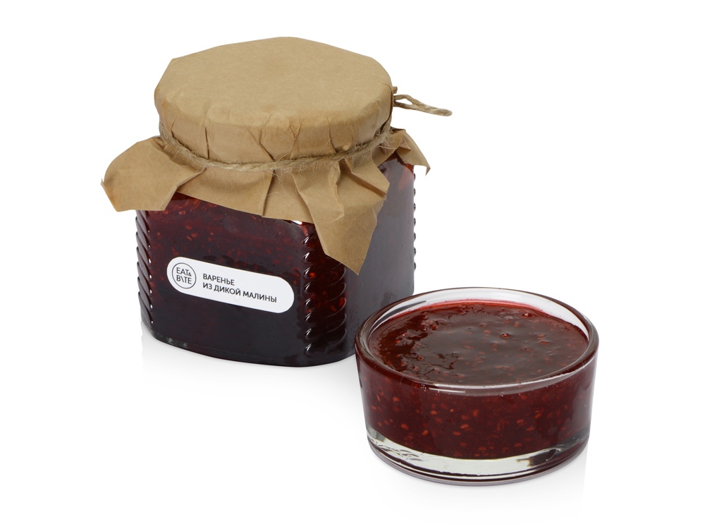 Варенье из дикой малины с логотипом Eat & Bite | Print Logo