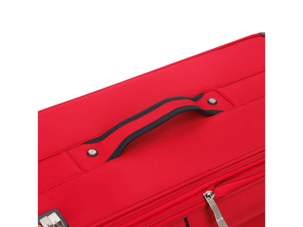 Чемодан TORBER БРОСНО, красный, нейлон 600D, 48 х 30 х 78 см, 85 л