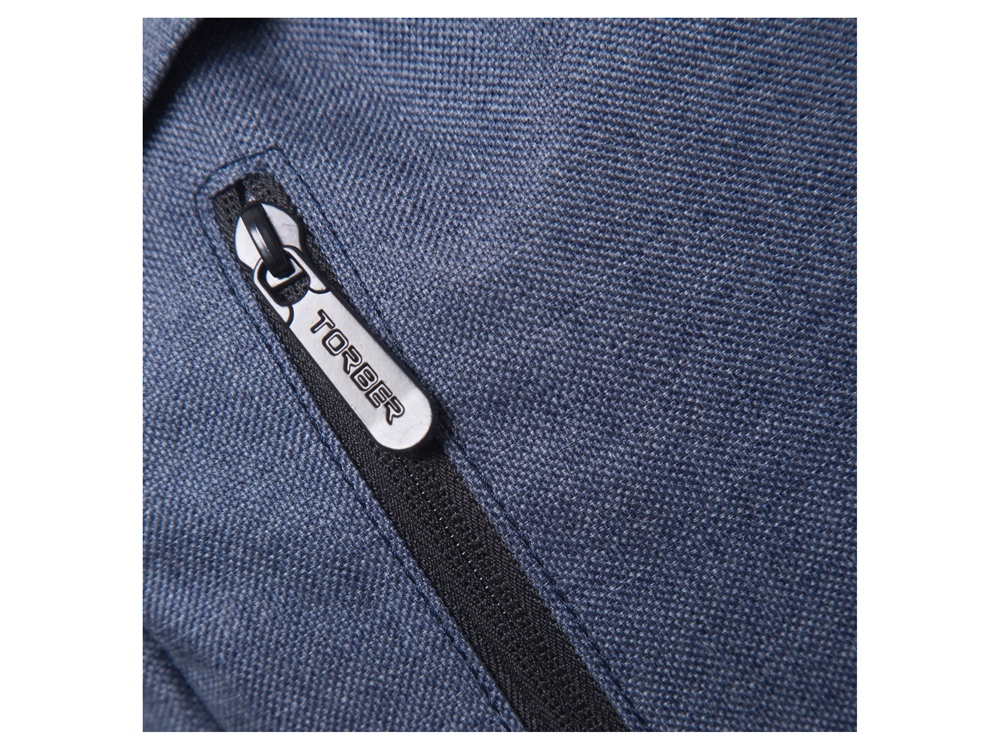 Рюкзак TORBER ГРАФФИТИ, синий, полиэстер меланж, 46 х 29 x 18 см