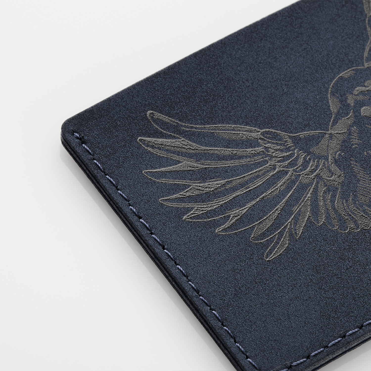 Кардхолдер Nuba со скошенным карманом, синий фото на сайте Print Logo.