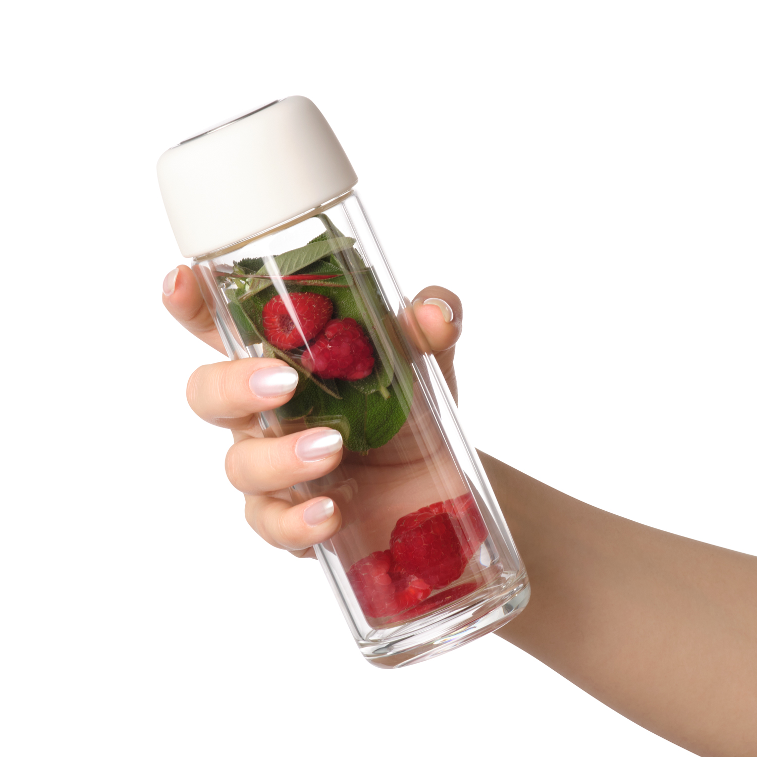 Бутылка стеклянная с двойными стенками Bianca, черная фото на сайте Print Logo.