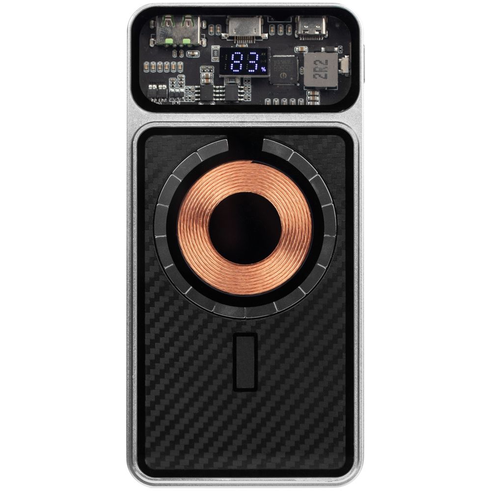 Магнитный беспроводной аккумулятор Cooper Prime 10000 мАч фото на сайте Print Logo.