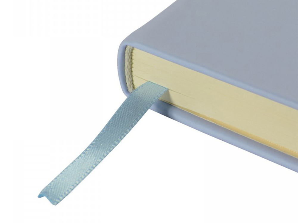 Ежедневник А5 недатированный Megapolis Velvet, зефирный голубой