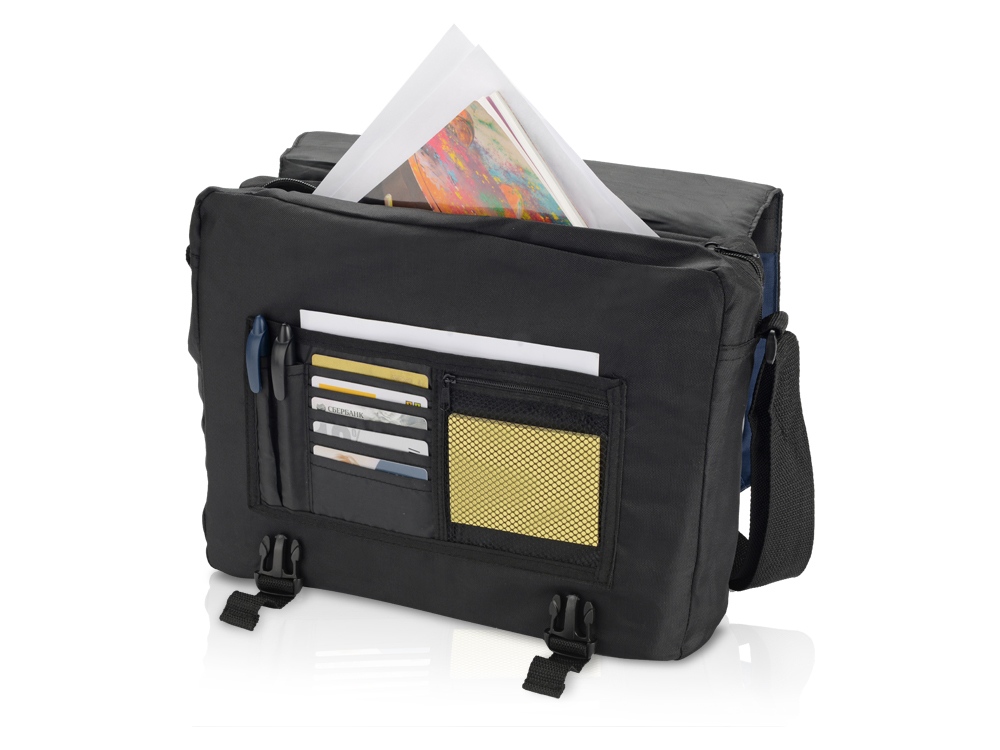 Сумка для документов Грей, серый/ синий