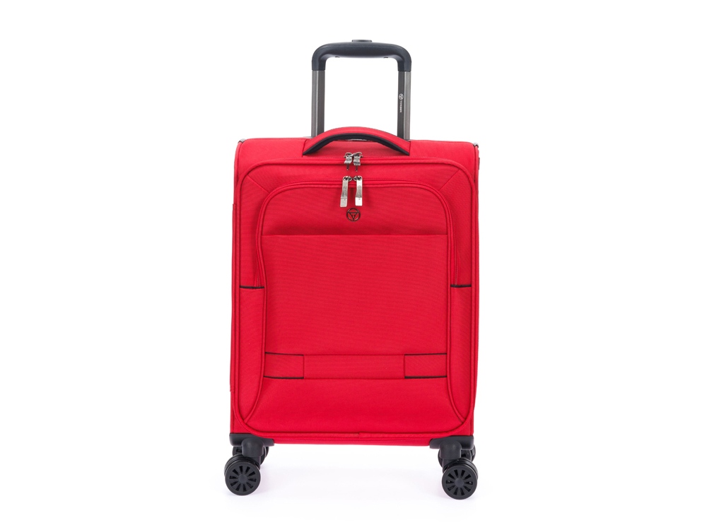 Чемодан TORBER БРОСНО, красный, нейлон 600D, 36,5 х 20 х 54 см, 32 л