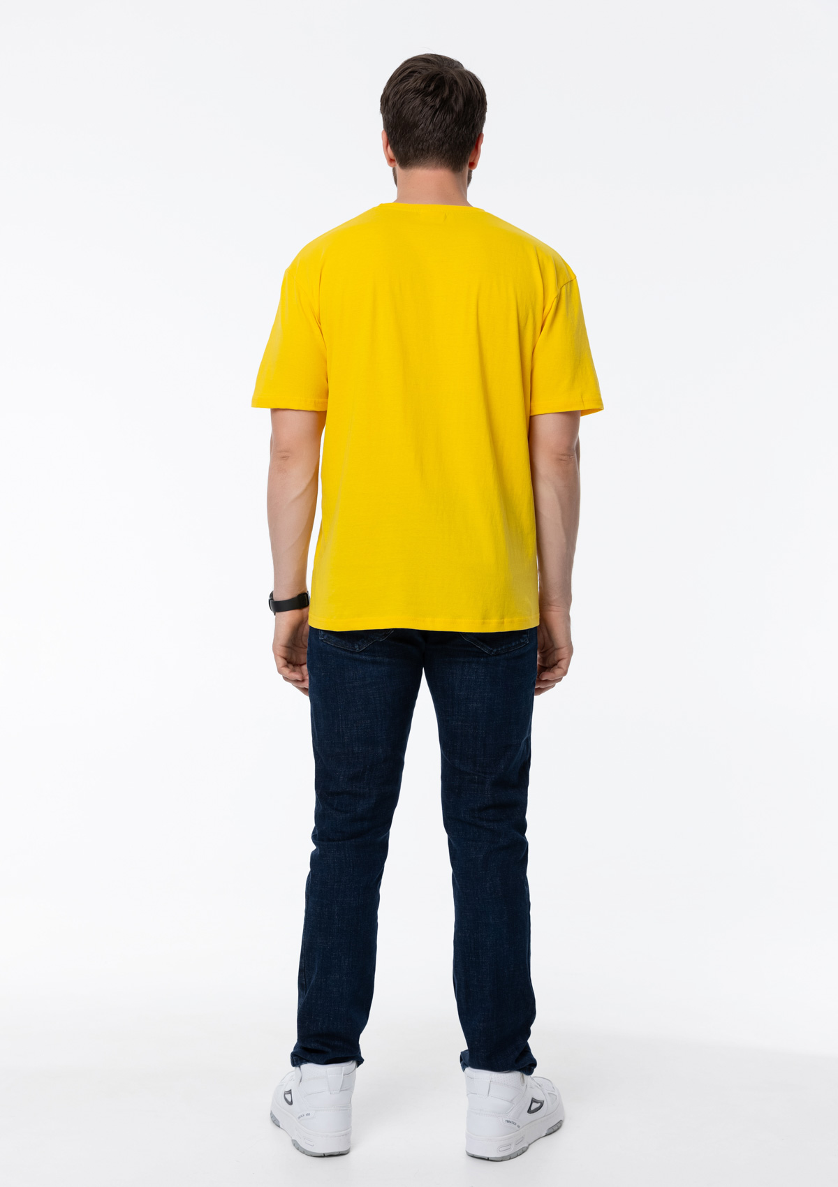 Футболка унисекс без бокового шва STAN хлопок 160, 02, Жёлтый,  (12/1)  (48/M)