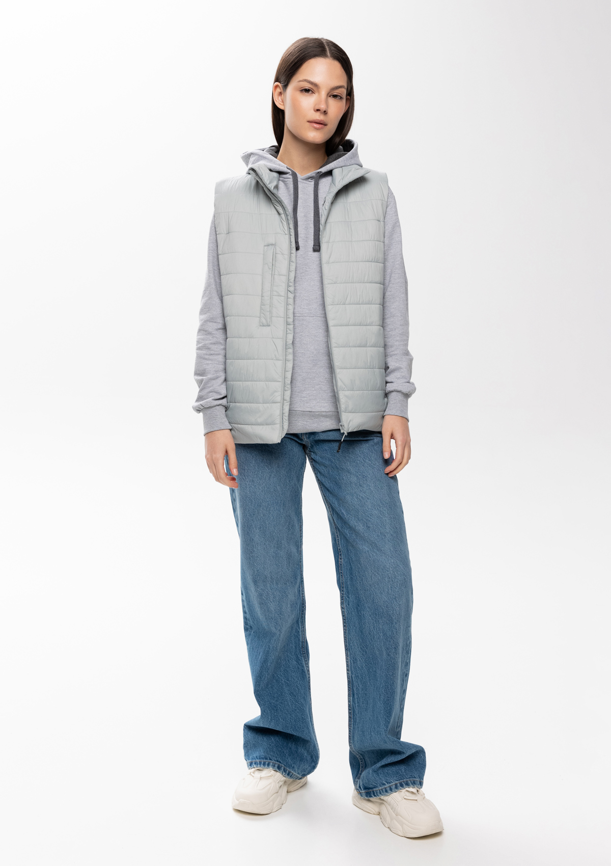 Жилет унисекс утепленный STAN таффета, 65, 87, Светло-серый,  (72)  (56/XXXL)