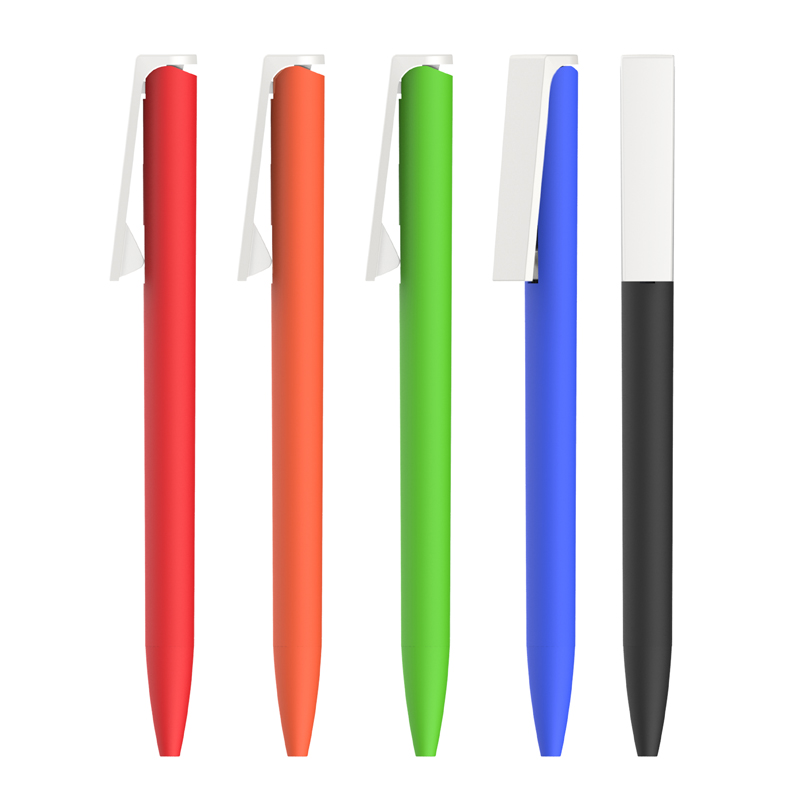 Ручка шариковая "Clive", покрытие soft touch фото на сайте Print Logo.